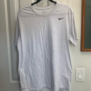 Nike Men's Light Gray Dri-FIT Tee